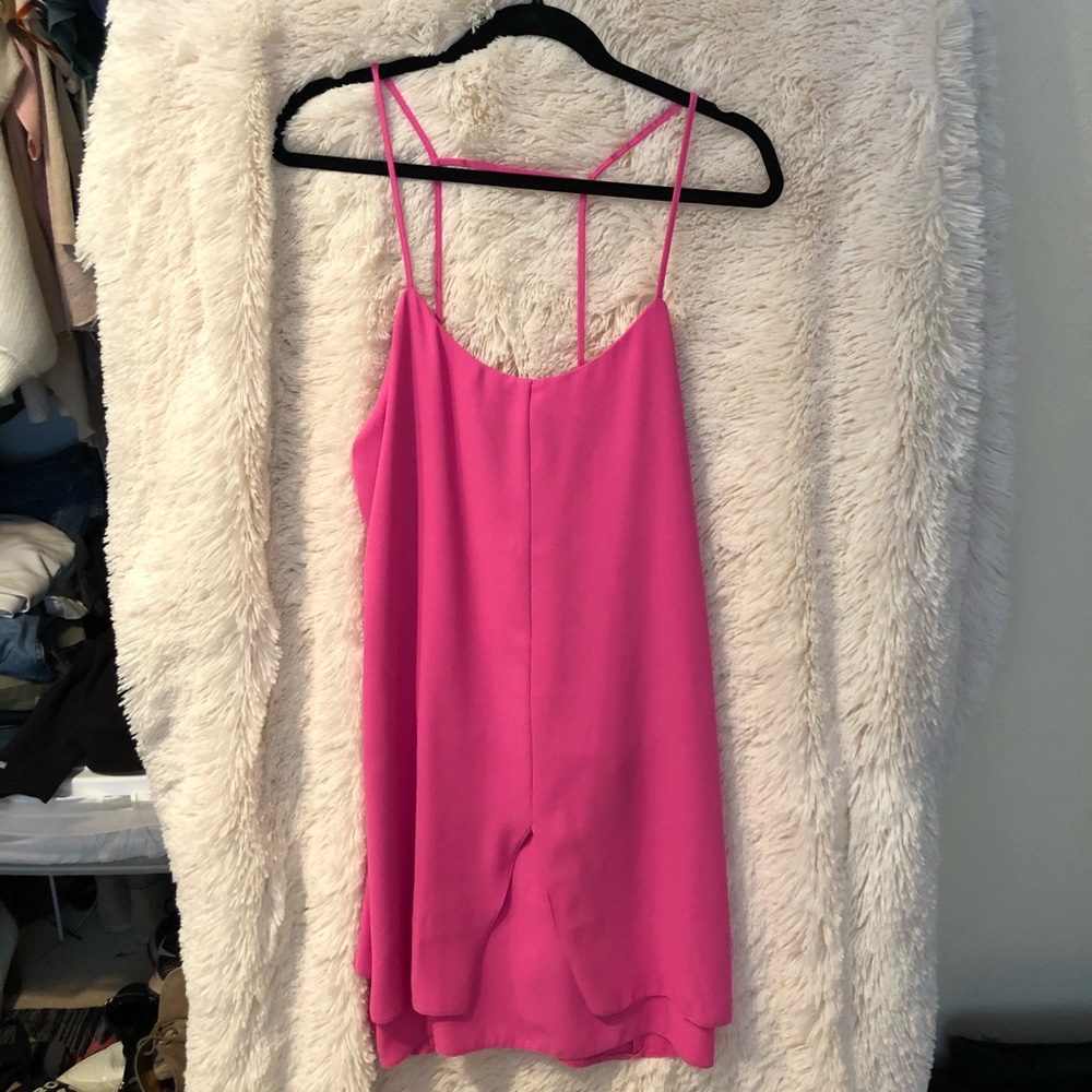 Hot pink Topshop dress